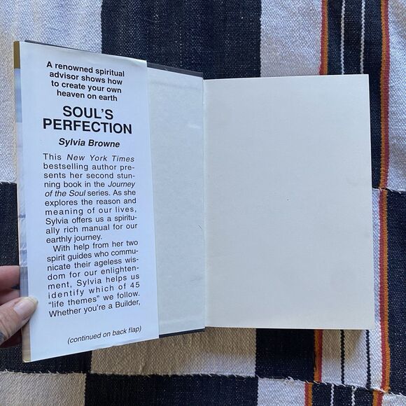 Sylvia Browne Hardback Book. Souls Perfection. 2000. Large Print Edition. - Picture 2 of 7